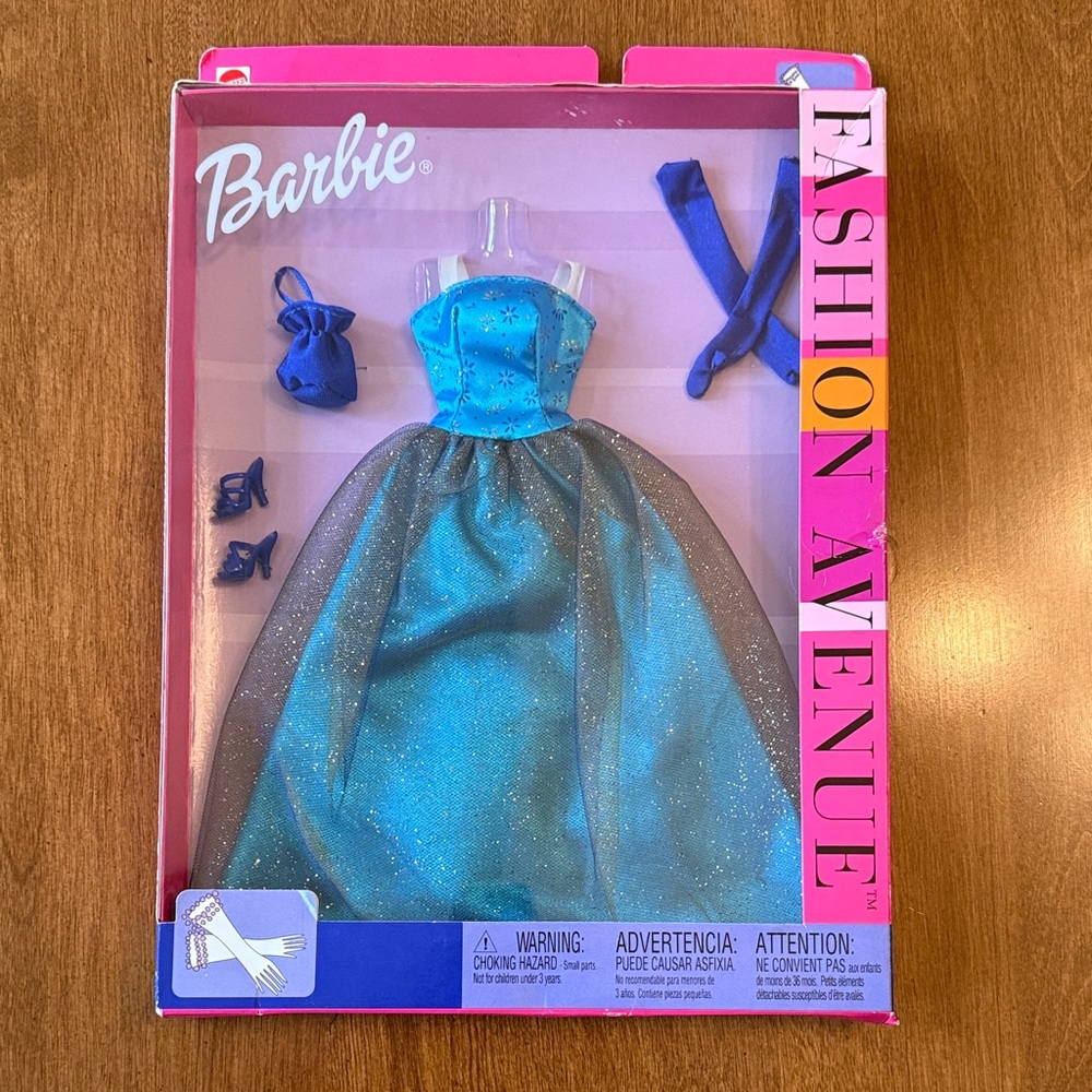Barbie Fashion Avenue Strapless Ball Gown Vintage 2002